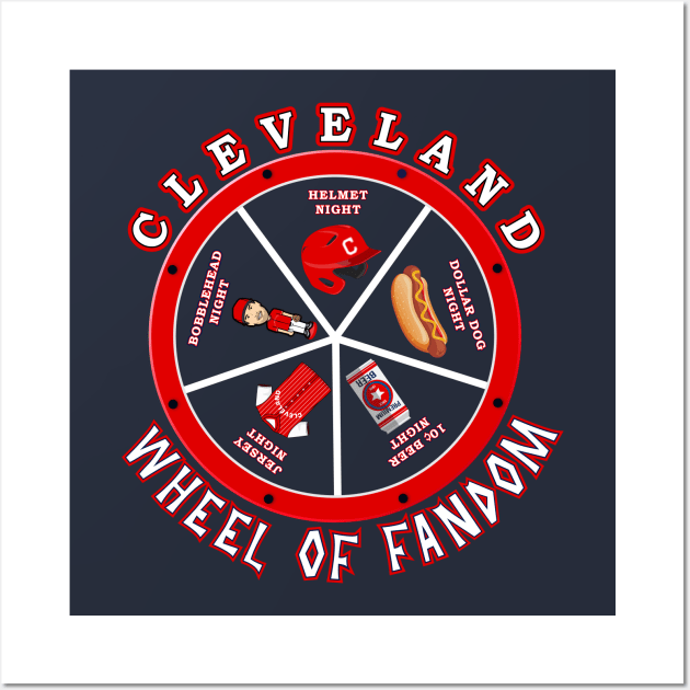 Cleveland Wheel Of Fandom Wall Art by DeepDiveThreads